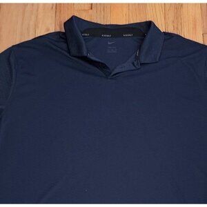 Nike Dri-Fit Golf Polo Shirt DH0818 Navy Blue 4XL Vapor Argyle Textured